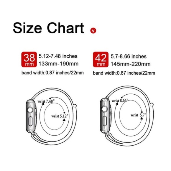 Apple Watch Nylon Sport Loop Band |38mm & 42mm NEW - Picture 5 of 5